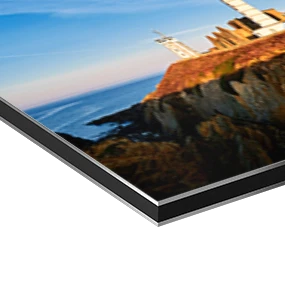 Papier d'art sur une plaque d'aluminium